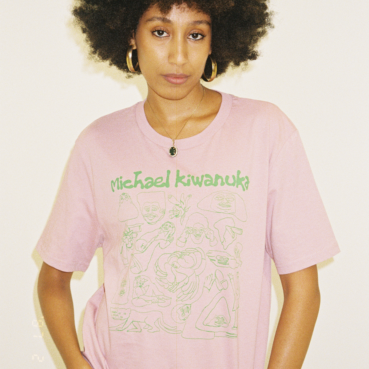 Michael Kiwanuka - FUDGE Coral Mural T-Shirt